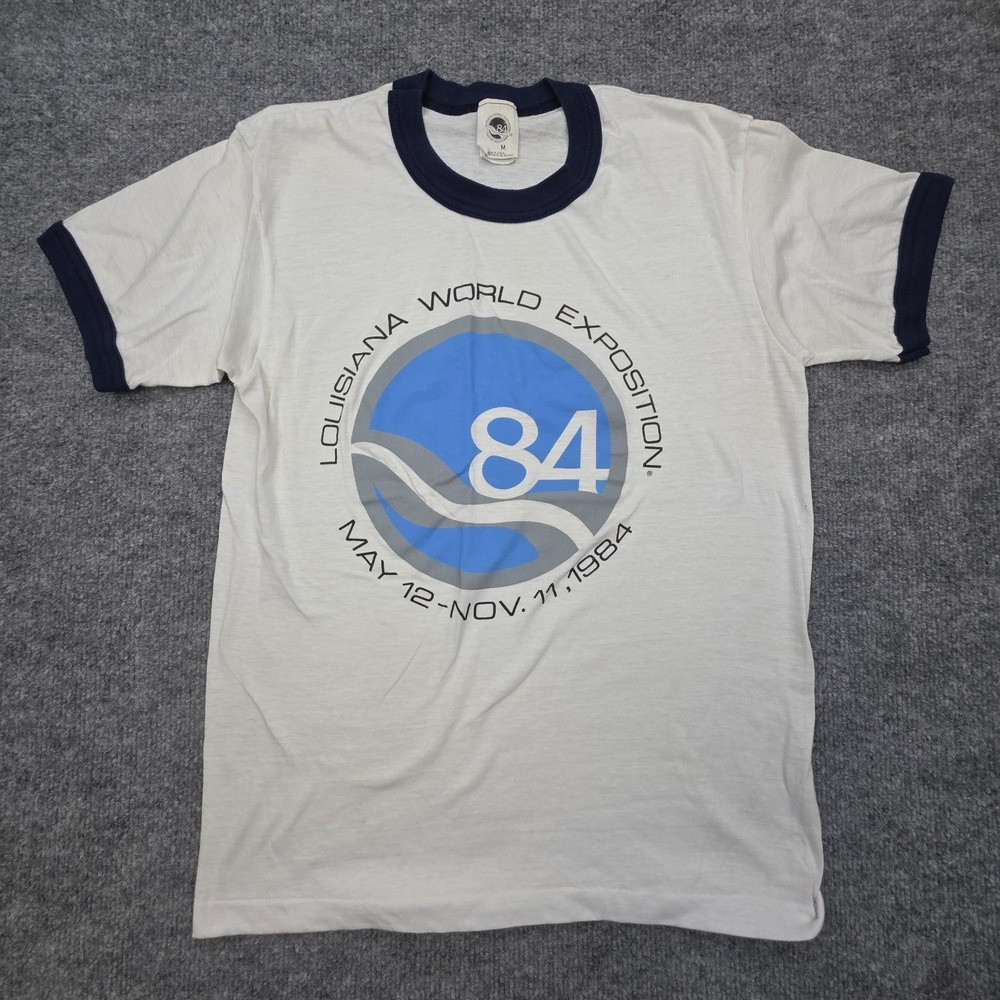Vintage 1984 Louisiana World Fair Exposition Men's T-Shirt Medium Paper Thin